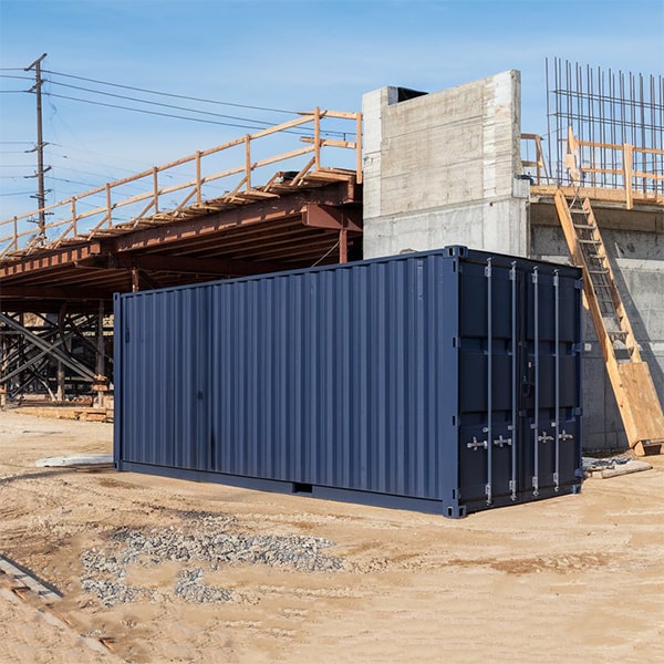 we offer construction site storage containers with added security features such as high-security lockboxes and heavy-duty doors
